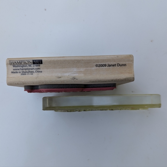 Wooden Bird Rubber Stamps with Birdhouse Design - Picture 2 of 5